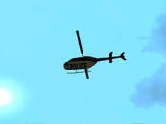 Helicopteros policiales patrullando