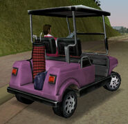 Parte posterior de un Caddy en Grand Theft Auto: Vice City.