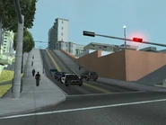 Vista de la colina del barrio.