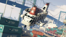 Imagen cinemática del Cargobob de Jetsam en el Social Club de Rockstar Games del 2019 (online).