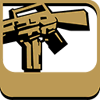 HUD del M16 en la versión móvil de Grand Theft Auto III.