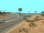 Vista del cruce de Blackfield.