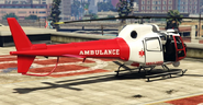 Parte posterior de la Ambulancia Aérea en GTA V