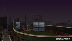 El estadio en GTA: LCS.