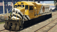 Tren de mercancías sin carga.