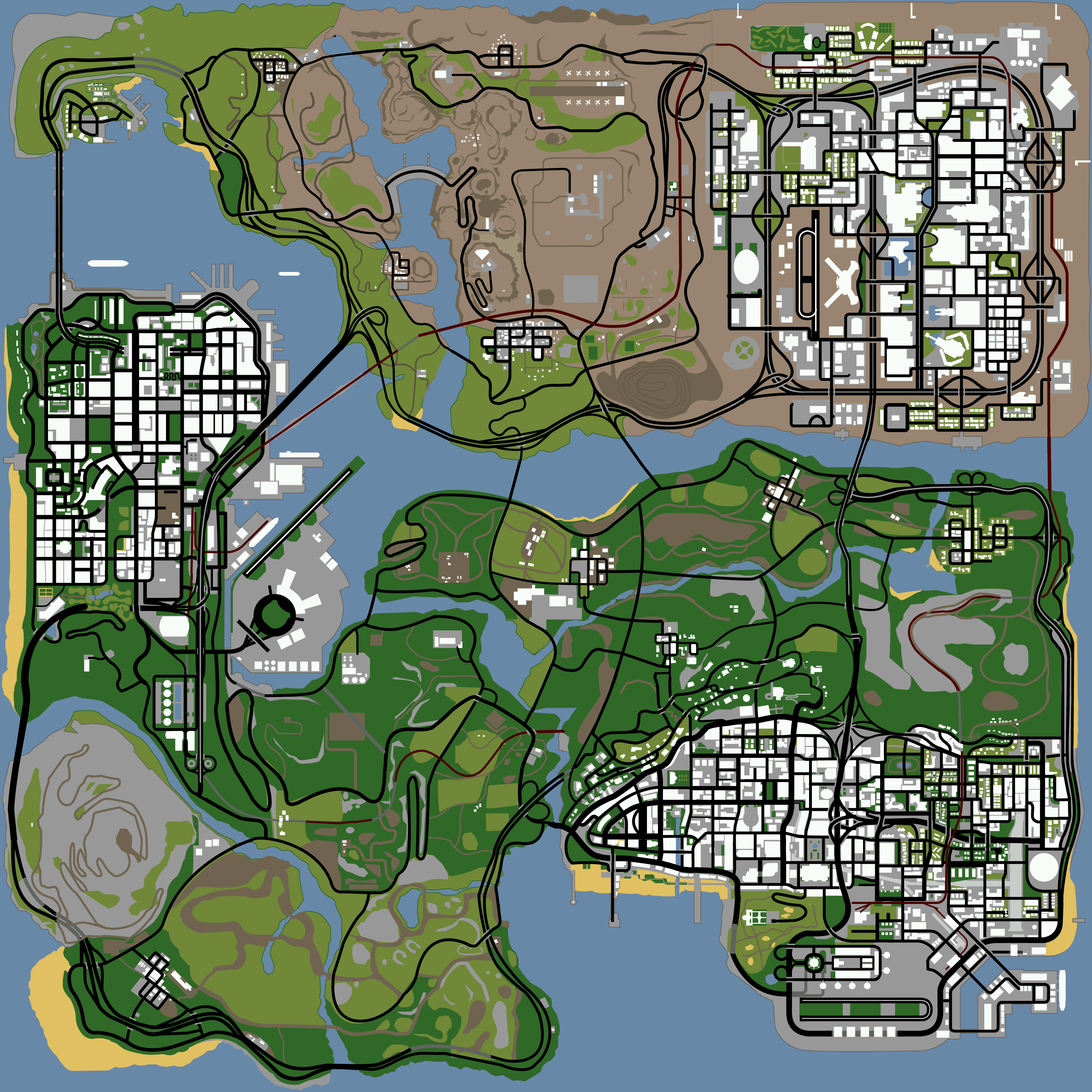 Así de completo es el mapa interactivo no oficial de GTA V