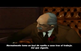 Salvatore ordenando a Claude seguir a Bob.