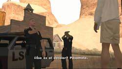 CJ entregando las pruebas