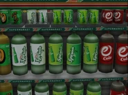 Botellas de Sprunk en un 24/7.