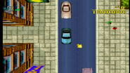 El HUD en la versión japonesa de PlayStation (nótese que se muestra la cantidad de puntos requeridos en la esquina superior derecha).