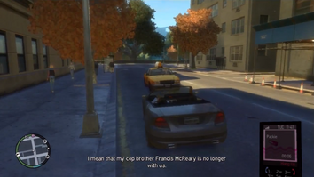 Packie hablando con Niko sobre la muerte de Francis.