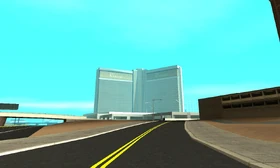 TheVisage 1.jpg (85 kB) Vista del edificio desde el Harry Gold Parkway en amanecer