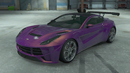 Seven-70 de color único con matrícula SP33DY en GTA Online: Importaciones/Exportaciones.