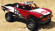 Una Trophy Truck con tapicería Vapid Racing.