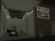 El Pay 'n' Spray de el barrio, repintando un Bullet.