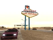 Letrero de bienvenida.