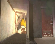 Uno de los escombros cayendo