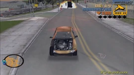 Una furgoneta siendo destruida.