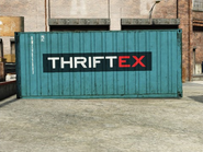 Contenedor de ThriftEX, en Los Santos.