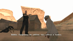 CJ convenciendo a Pulaski