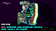 Menú de pausa de Grand Theft Auto: Vice City Stories (PSP).