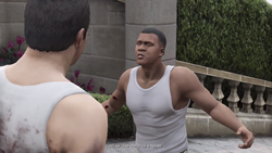 Franklin desesperado ante lo que Trevor pueda llegar a hacerle a Michael.