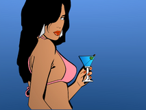 Artwork de Vice City Lady.