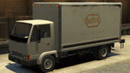Camión Mule utilizado para el transporte de fármacos en GTA IV.