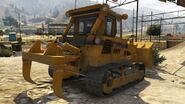 Parte trasera del Dozer de GTA V.