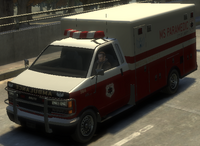Una ambulancia, principal medio de transporte de los paramedicos