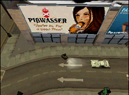 Cartel de Piβwasser en Cruce Estrella en GTA: CW.