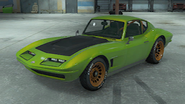 Coquette Clásico de color único con matrícula CL45SY en GTA Online: Importaciones/Exportaciones.