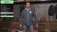 Franklin con una sudadera del equipo.