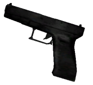 Una Glock en GTA: SA, sólo es posible verla en cutscenes.