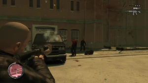  matando a los  de la  en la entrada.