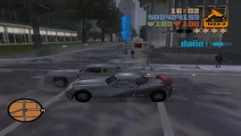 Claude disparando al vehículo de Tanner.