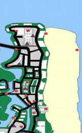 Localización de los objetos ocultos en Grand Theft Auto: Vice City.