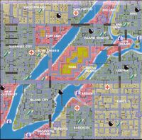 Mapa de Liberty City de gta 1