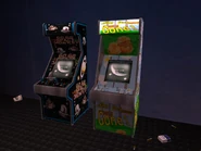 Máquinas de mini juegos en un club.