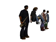 Los skins de los músicos callejeros.