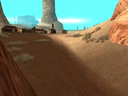 Llegando al despoblado por el tramo norte.