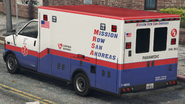 Parte trasera de Ambulancia de Mission Row.