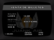 Horario de vuelo a San Fierro.