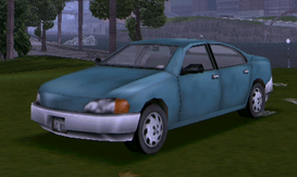 El Kuruma color aguamarina en Grand Theft Auto III.