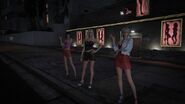 Tres prostitutas en GTA V.