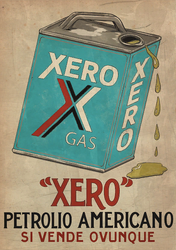 Un cartel antiguo de Xero Gas que aparece en un taller en el DLC GTA Online: Los Santos Tuners.