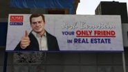 Cartel de Josh Bernstein Realty.