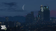 El Maze Bank en Downtown Los Santos (V) de noche