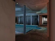 Vista de la piscina bajo techo.