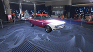 El Micheli GT que aparece en exhibición como premio del podio en la Ruleta de la Fortuna durante la Semana Vectre.